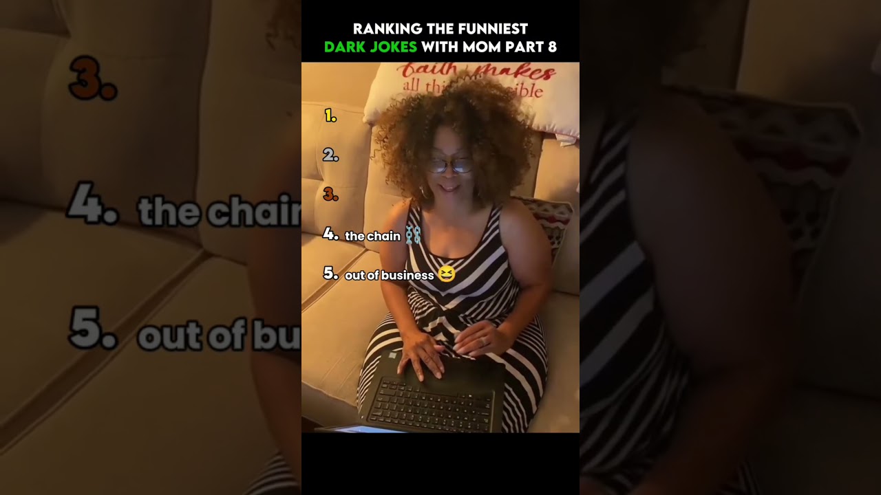 Ranking the Funniest Dark Jokes With Mom Part 8 😳😂 #shorts #funny #joke #darkhumor