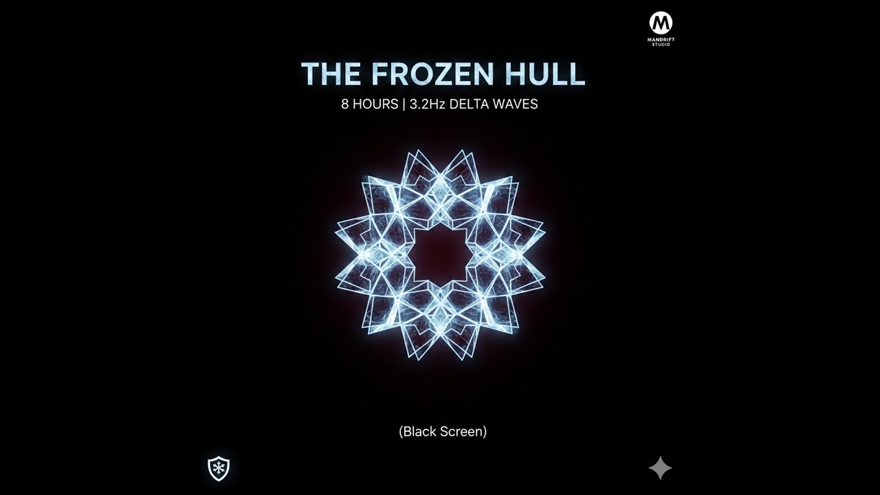 8 Hours 3.2Hz Delta Waves | THE FROZEN HULL: Arctic Submarine Sensory Shield (Black Screen)