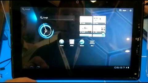 Honeycomb running on Intel Tablet