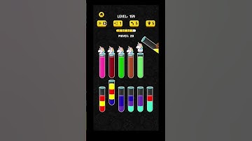 color water sort 3d game level 159 easy to clear