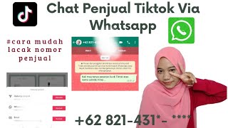 Cara Menghubungi Penjual di Tiktokshop Lewat WhatsApp by Adinda Virna