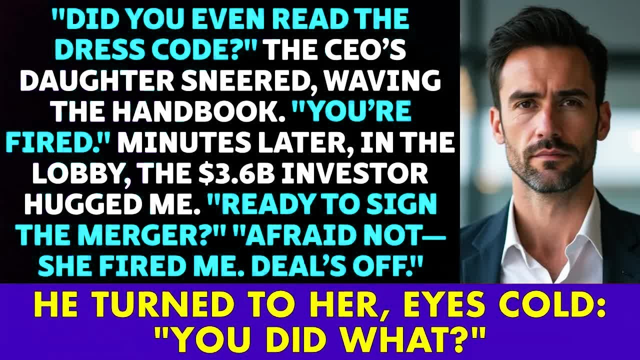 CEO’s Daughter FIRED Me Over DRESS CODE — She Didn’t Know I Controlled a $3.6B Deal