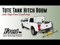 Tote tank hitch boom with highflow durapump