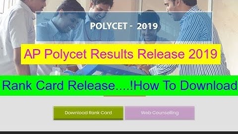 How To Download AP Polycet Rank Card 2019|After Results Release|Live|