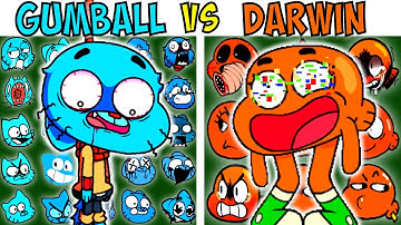 ALL GUMBALL VS DARWIN TEST | FNF Character Test | Gameplay VS Playground