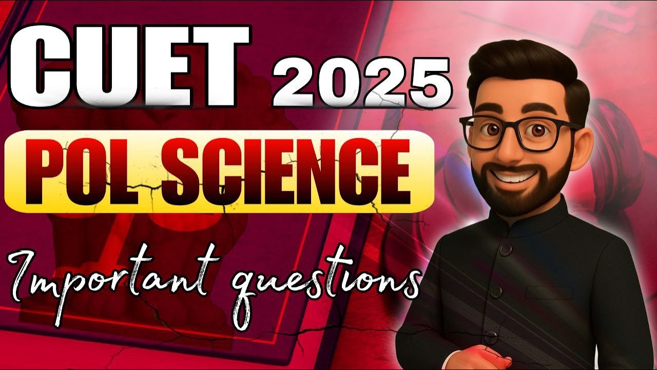 CUET 2025 Political Science All Important Questions #cuet # ...