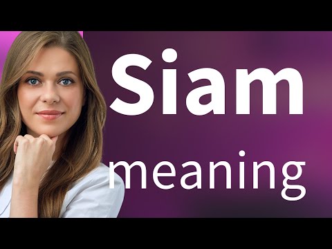 What Does Siam Mean