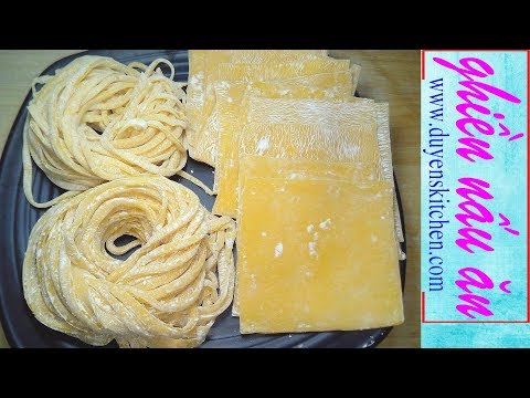 Video Cách Làm Sợi Mì Tươi Và Lá Hoành Thánh Tươi Không Dùng... - youtube