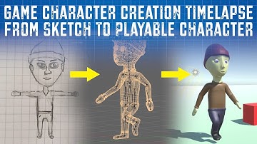 How Video Game Characters Are Made From Start To Finish: Time Lapse (Blender & Unity 3D)