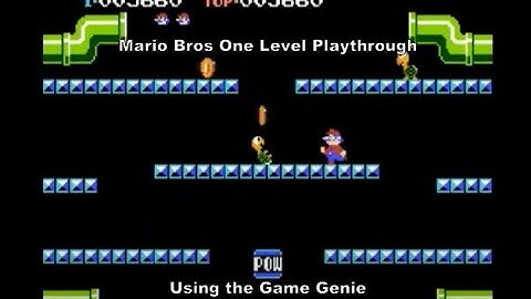 Mario Bros One Level Playthrough using the Nes