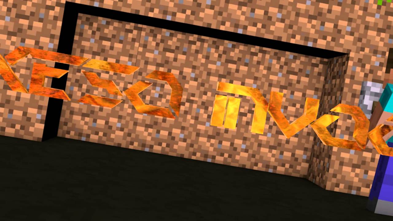 intro 15 / cinéma 4d & after effect / minecraft - YouTube