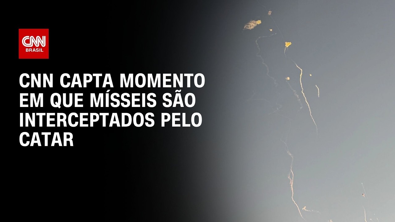 CNN testemunha mísseis interceptados pelo Catar | WW