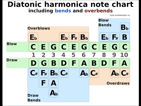 Harmonica Notes Chart