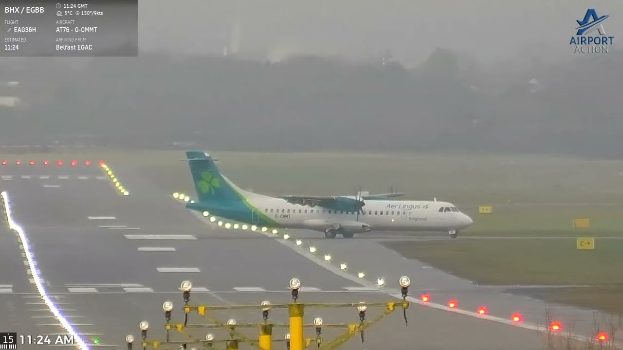 Birmingham Airport Live ✈️ FOGGY FRIDAY 16th Jan 2026