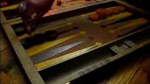 backgammon game in time-lapse / stop-motion. nah mean?