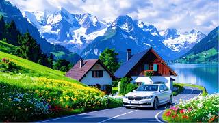 🌄 Magical 4K Scenic Drive Along Lake Lucerne 🇨🇭  Pure Relaxation