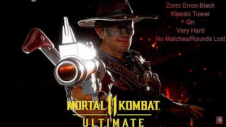 Mortal Kombat 11 Ultimate-Lone Ranger Erron Black Klassic Tower On Very Hard No Matches\/Rounds Lost