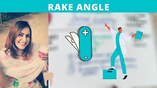 Endodontic Instruments: Rake Angle