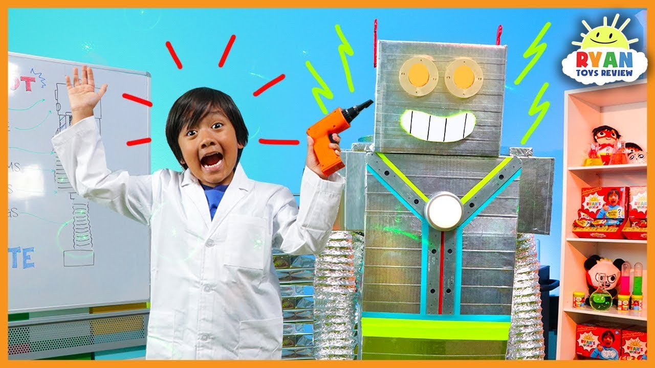Lets Build A Robot Kids Song  Body Parts Exercise and Dance for Children  Ryan ToysReview