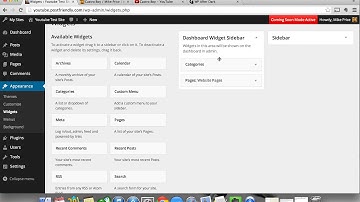 WP Plugin: Dashboard Widget Sidebar