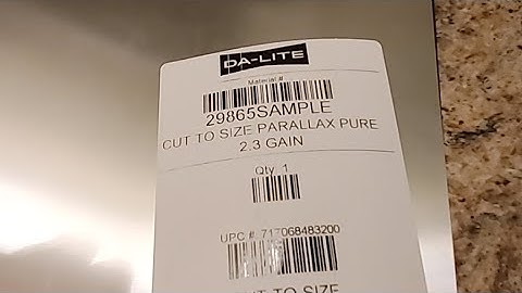 ITS HERE DA-LITE PARALLAX first Look To Be  Continue!