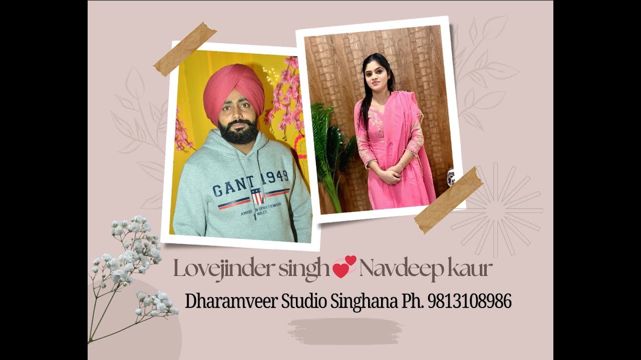 Lovejinder Singh Navdeep Kaur Wedding Ceremony Live By Dharamveer Studio Singhana Ph. 9813108986