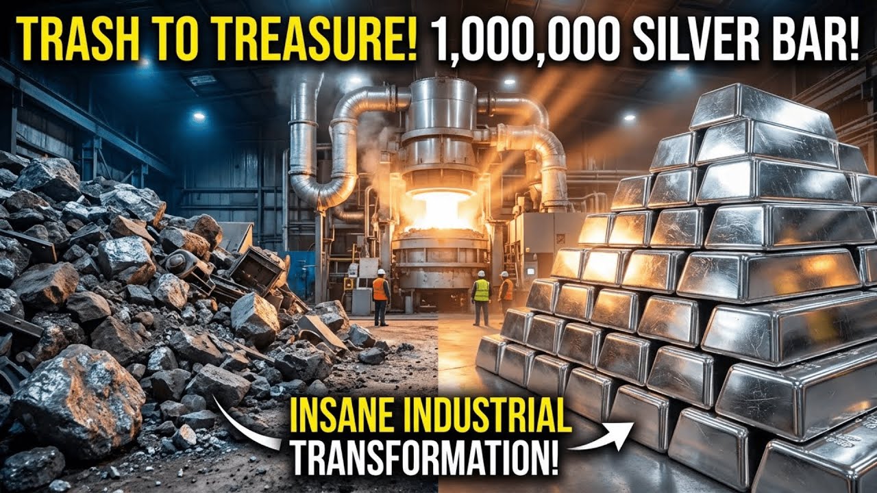 Inside a Massive Silver Mining Factory: Processing Tons of Silver Ore Per Day (Full Process)