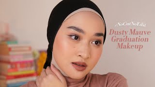 No Cut No Edit : Graduation Makeup Look (Dusty Mauve) | Kiara Leswara