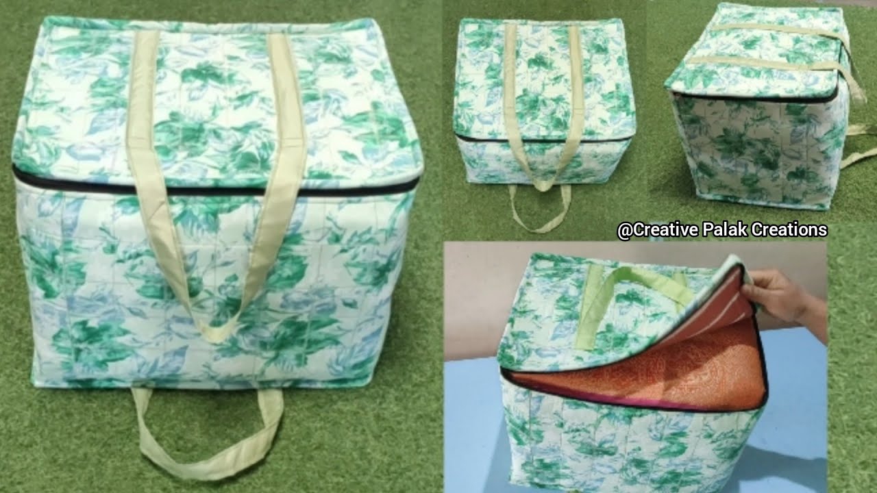 Cloth Storage Bag || Wardrobe Organizer || Saree, Blanket, Winter clothes Organizer Bag, Saree Cover