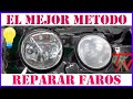 Como REPARAR FAROS del COCHE con Polímero FÁCIL y RÁPIDO 😮 Acabado Profesional (SOLUCIÓN DEFINITIVA)