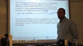 hypotheses and the scientific method