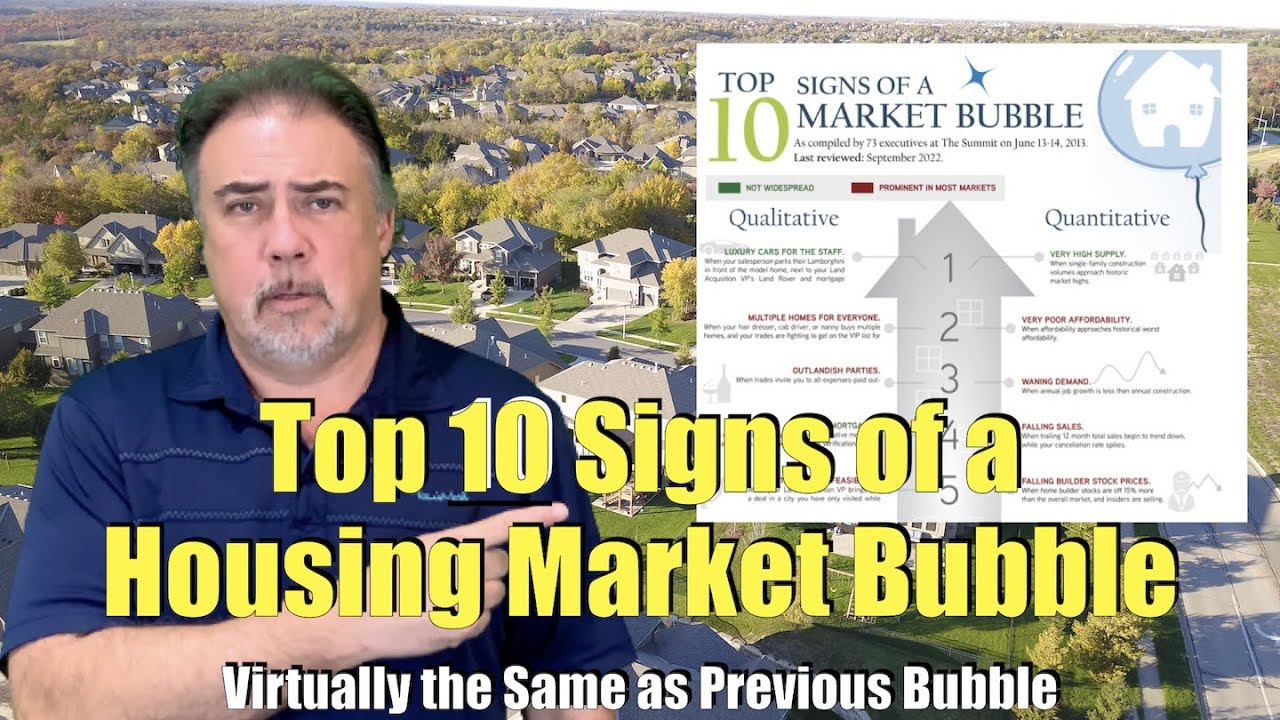 Top 10 Signs of a Housing Market Bubble It's Just Like 2008 Again