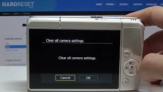 How to Factory Reset Canon EOS M series Mirrorless Camera - Force Reset Canon Camera using Settings