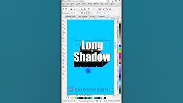 Easy CorelDRAW Tutorial #5 Long Shadow Text Effect #shorts