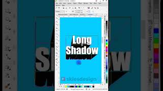 Easy CorelDRAW Tutorial #5 Long Shadow Text Effect #shorts
