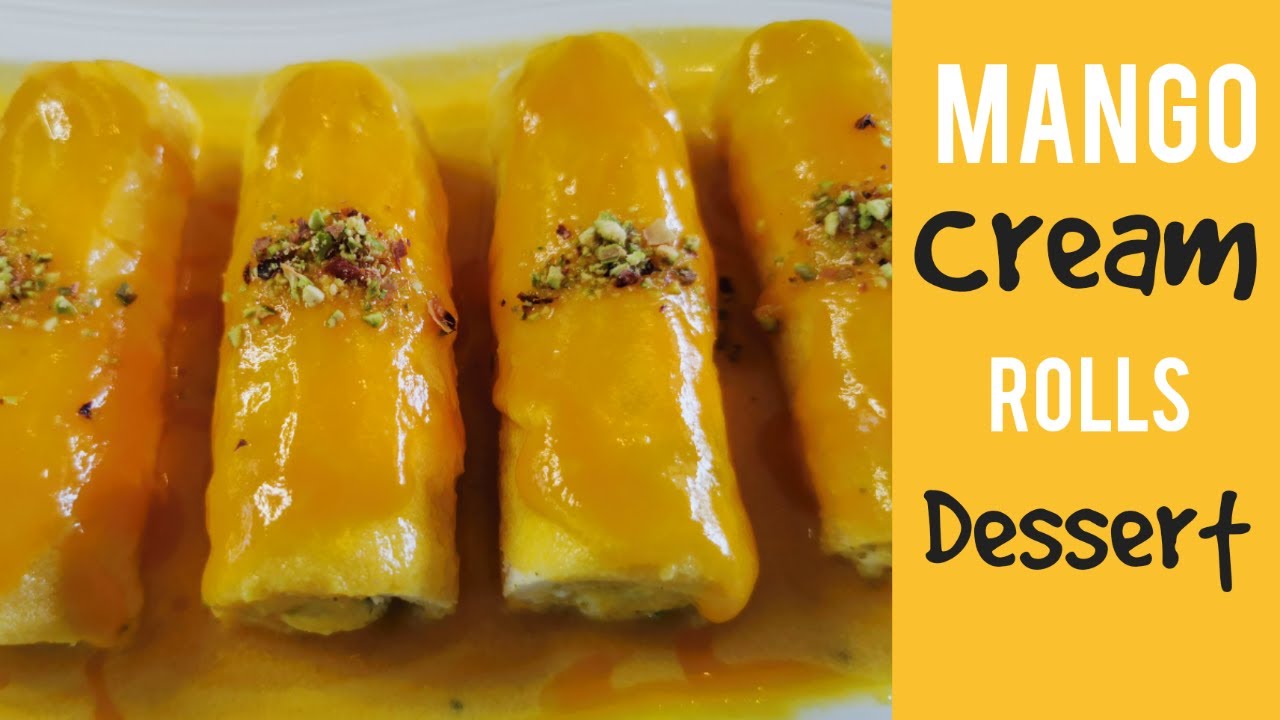Mango Cream Roll Dessert Recipe! YouTube