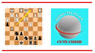Cute Chess GUI - Base Functions - How to play a Game screenshot 4