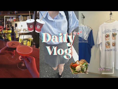 【Vlog】社会人の休日🍑🤎|オリヤン購入品|代々木上原カフェ🥙🎀|ピラティス🩰|池尻大橋nova🍸|三宿の人気焼肉屋さん🥩|クラフトアイスフェス🍨|韓国語勉強|カフェで読書する休日📚|