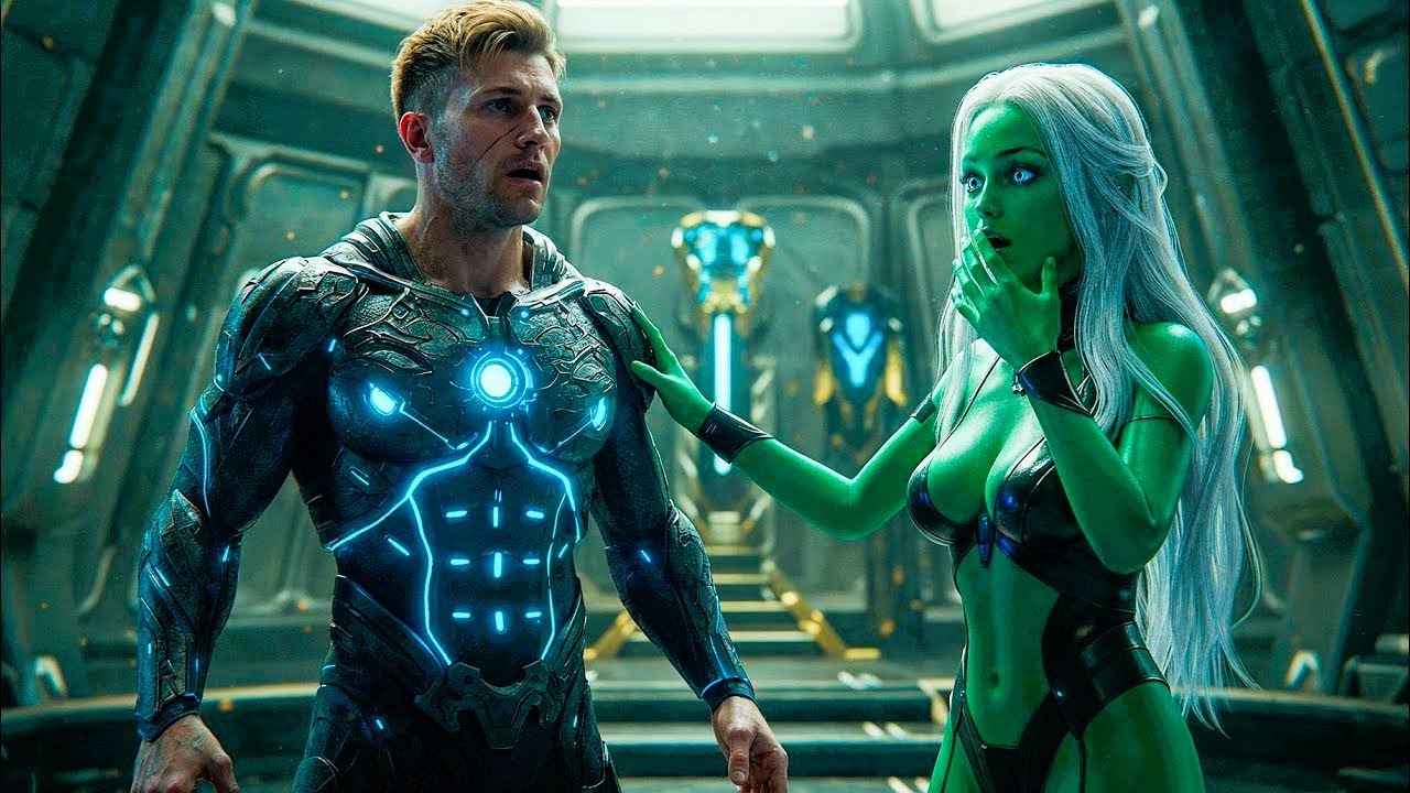 Una chica extraterrestre dejó que un humano probara la armadura de su antepasado como una broma,....