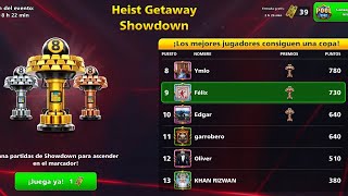 Heist Getaway Showdown Matches (2024). 8 Ball Pool
