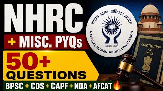 Human Rights Commission + Miscellaneous PYQs | Ghatna Chakra Series | BPSC 72nd Prelims , CDS, CAPF