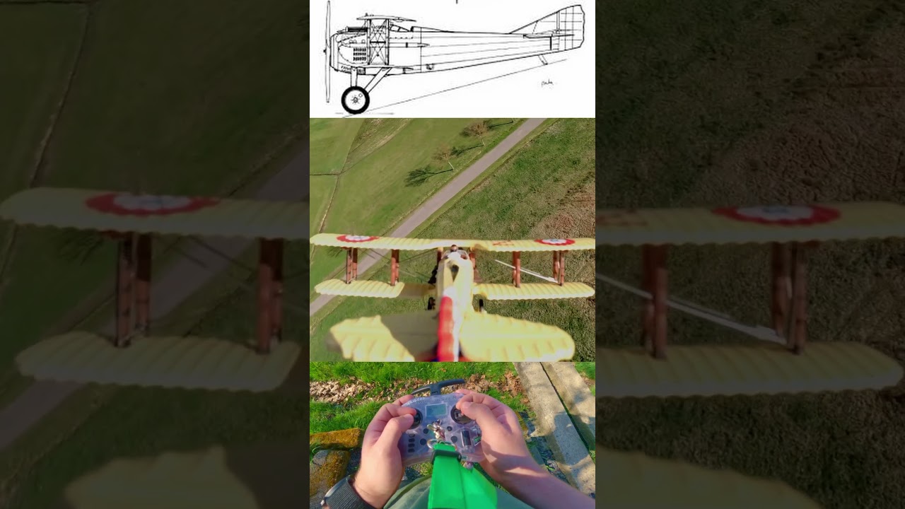 1916 SPAD S. VII Flight Test 