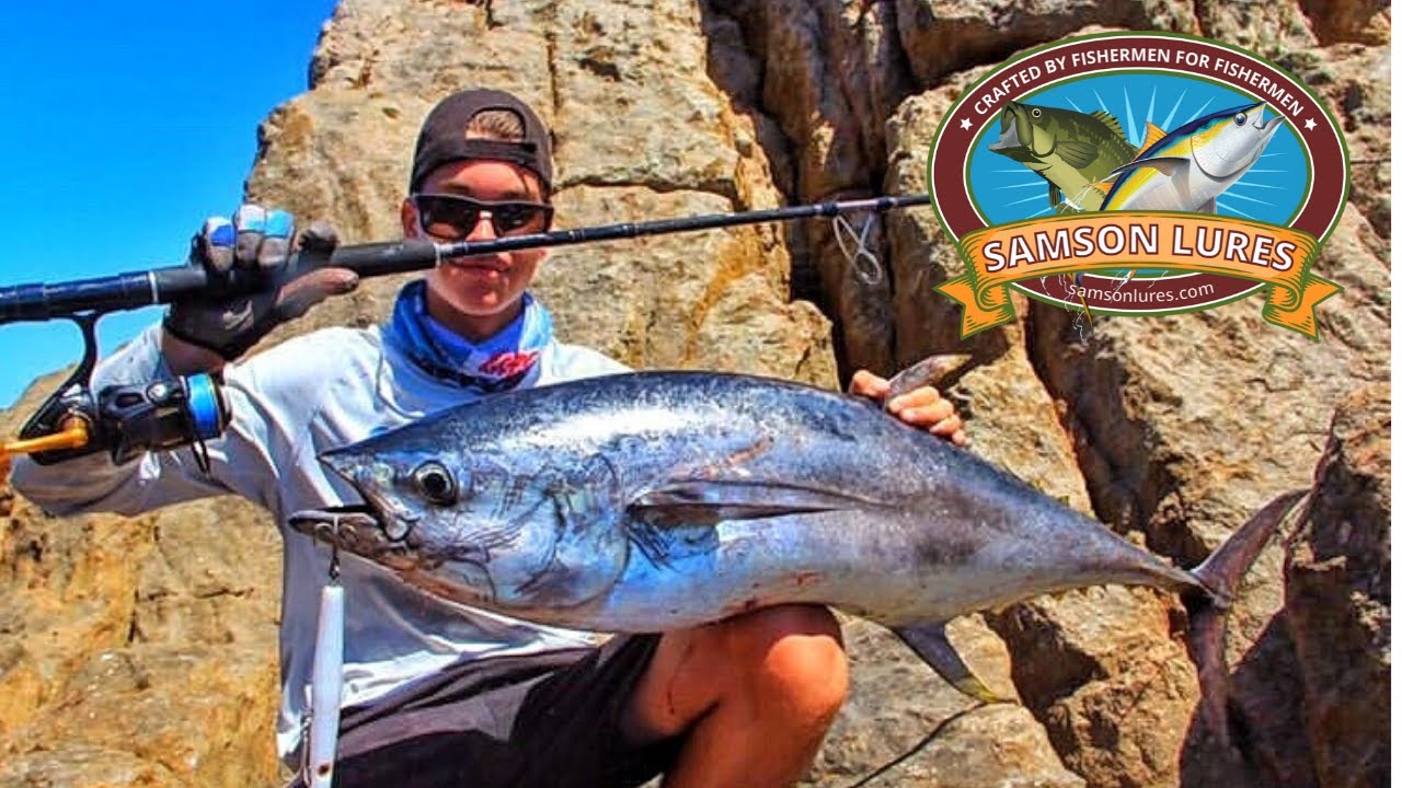 Longtail Tuna (northern bluefin Tuna) caught from shore on a Queensland ledge YouTube