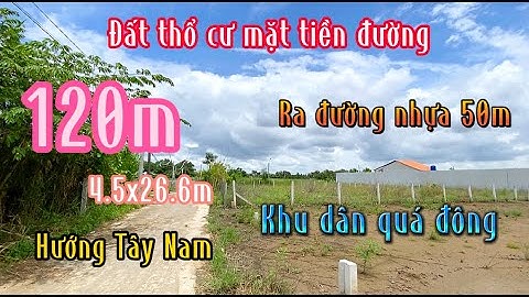Đất Cần Giuộc Giá Rẻ| Đất thổ mặt tiền đường có tên đường ra lộ nhựa 50m giá kinh doanh.