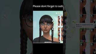 giving Cassandra Goth a makeover in the sims 4 #sims4 #sims4cas #videogame  #thesims4