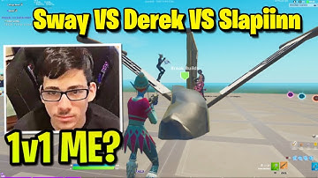 Sway vs Derek vs Slapin 1v1v1 Buildfights!