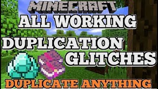 All Working Minecraft Duplication Glitches (Duplicate Anything)