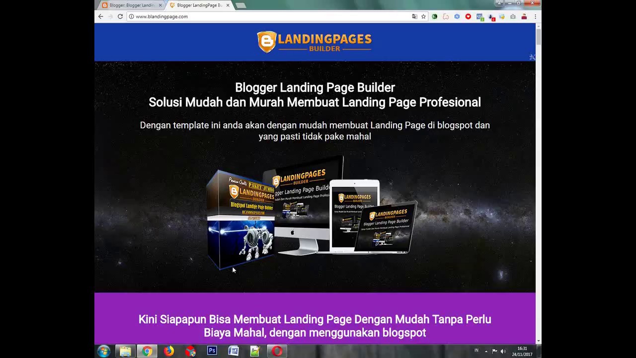 Install Blogger Landing Page Builder - YouTube Install Blogger Landing Page Builder - YouTube