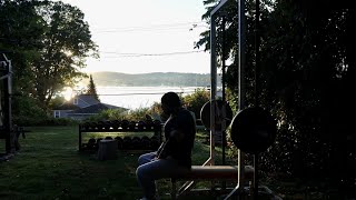 Sunday Sunrise Shoulders & Chest Workout | Old School Home Gym Training