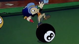 slow Motion Jiminy Cricket In The Billiard Pocket  Pinocchio 1940